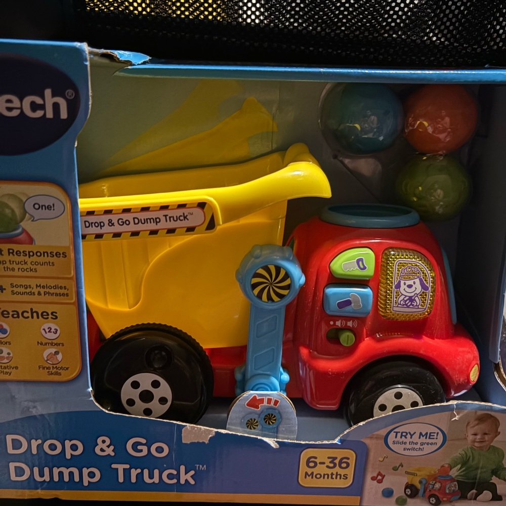 Drop & Go Dump Truck - Red and Yellow